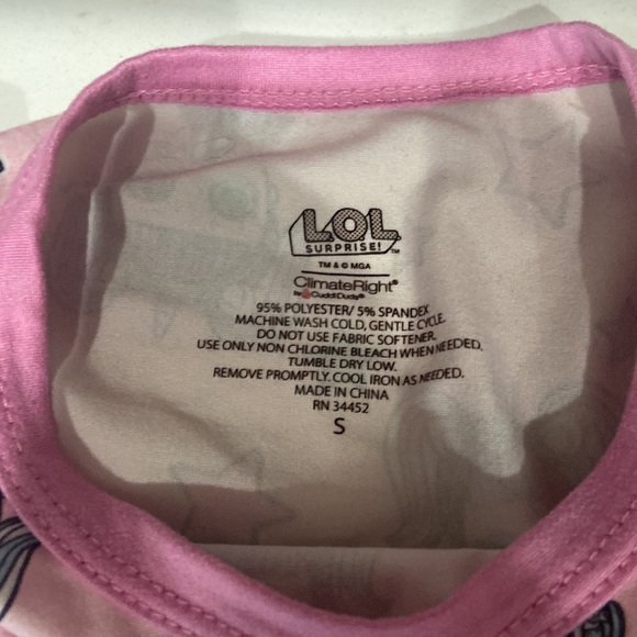 LOL Surprise Dolla long johns thermal underwear size small - Picture 13 of 14